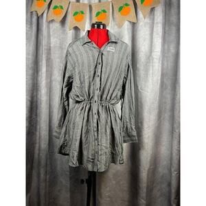 O'Neill Women's Cami Dress Swim Cover up Stripe Slate XSmall New Without Tag's.